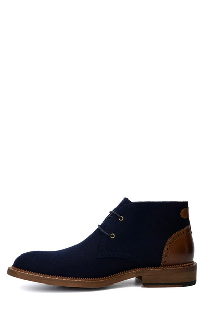 Shop Vintage Foundry Kenneth Brushed Chukka Boot In Navy