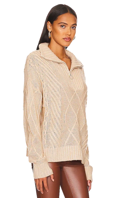 Shop Sndys Jax Knit Sweater In Cream