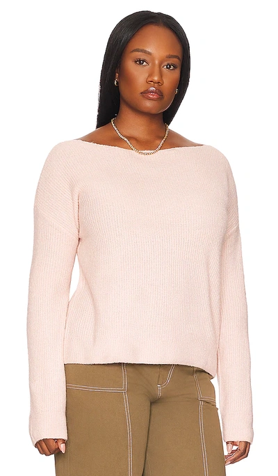 Shop Lovers & Friends Lovers + Friends Alayah Off Shoulder Sweater In Soft Pink