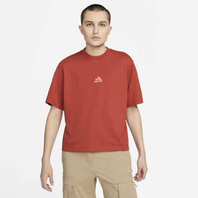 Shop Nike Women's  Acg Short-sleeve T-shirt In Red