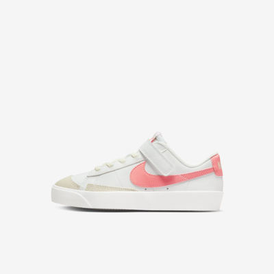 Shop Nike Blazer Low '77 Little Kids' Shoes In Summit White,coconut Milk,pink Foam,pink Gaze