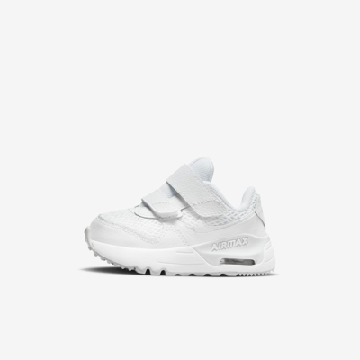 Shop Nike Air Max Systm Baby/toddler Shoes In White,pure Platinum,white