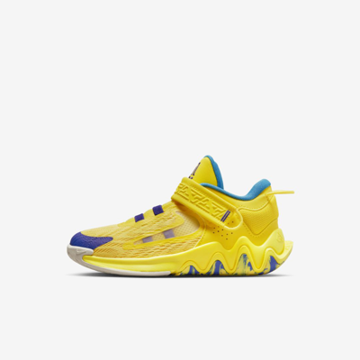 Shop Nike Giannis Immortality 2 Little Kids' Shoes In Yellow Strike,laser Blue,tour Yellow,multi-color