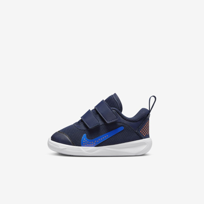 Shop Nike Omni Multi-court Baby/toddler Shoes In Midnight Navy,game Royal,white,safety Orange