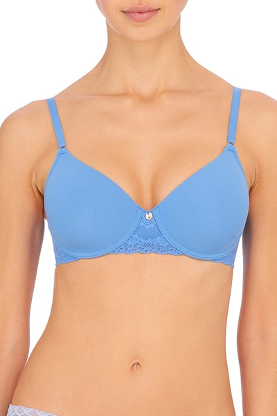 Shop Natori Bliss Perfection Contour Underwire Soft Stretch Padded T-shirt Everyday Bra (38g) Women's In Pool Blue