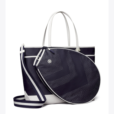 Shop Tory Sport Tory Burch Convertible Tennis Tote In Tory Navy