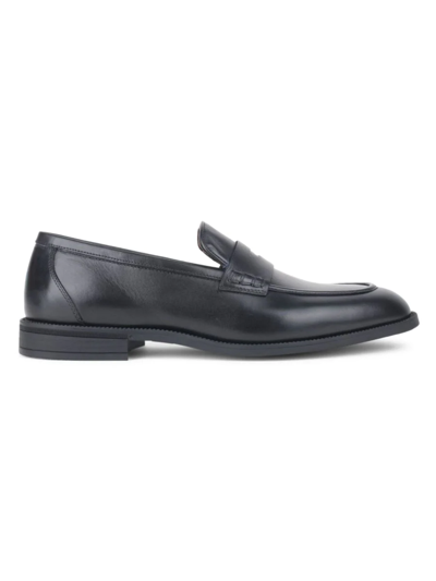 Shop Vellapais Men's Leather Loafers In Black