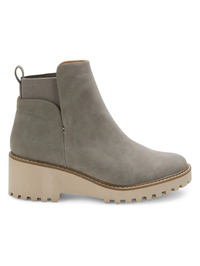 Shop Dolce Vita Women's Romeo Faux Leather Boots In Grey