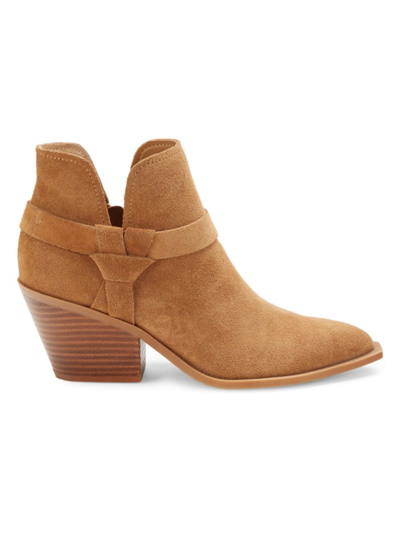 Shop Dolce Vita Women's Nevel Leather Booties In Caramel