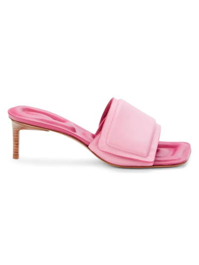 Shop Jacquemus Women's Piscine Mule Sandals In Pink