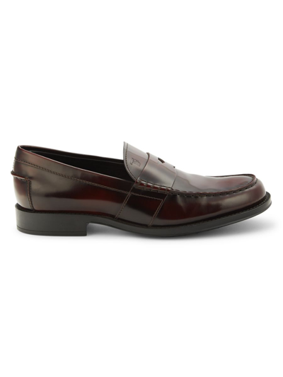 Tod's Men's Leather Loafers In Brown | ModeSens