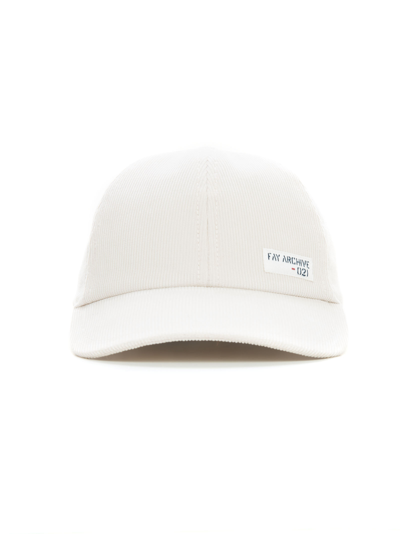 Shop Fay Peaked Hat In White