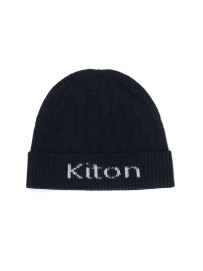 Shop Kiton Hat In Blue