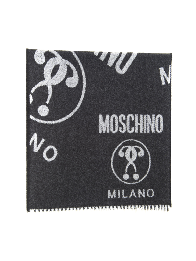 Shop Moschino Fantasy Scarf In Black