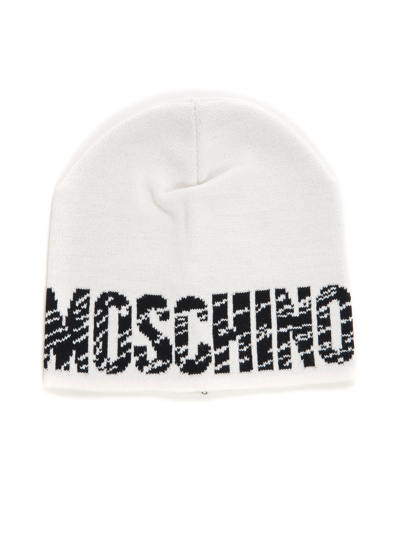 Shop Moschino Hat In White