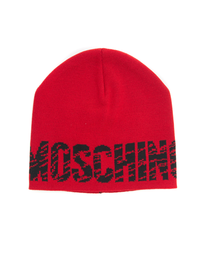 Shop Moschino Hat In Red