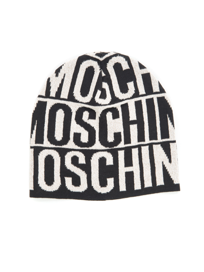 Shop Moschino Hat Nero-bianco  Woman In Black