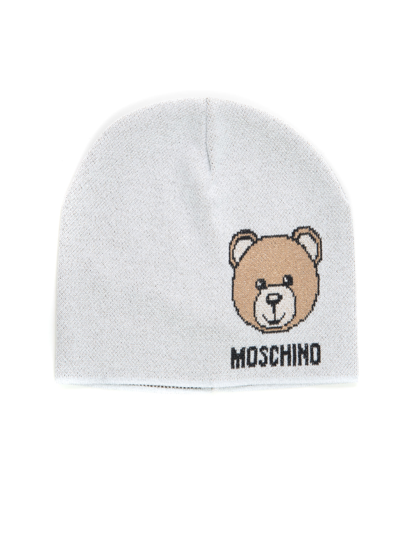 Shop Moschino Hat In Light Grey
