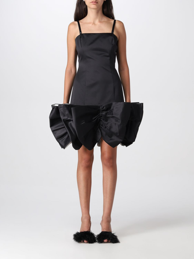 Shop Rotate Birger Christensen Dress Rotate Woman Color Black