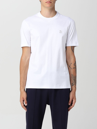 Shop Brunello Cucinelli T-shirt  Men In White