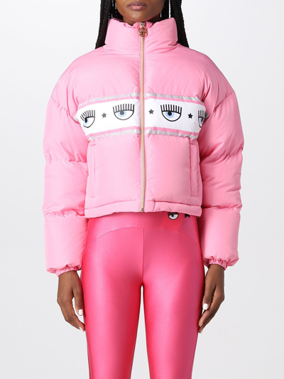 Shop Chiara Ferragni Jacket  Woman Color Pink