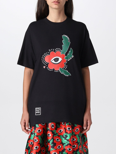 Shop Alessandro Enriquez T-shirt  Woman In Black 1