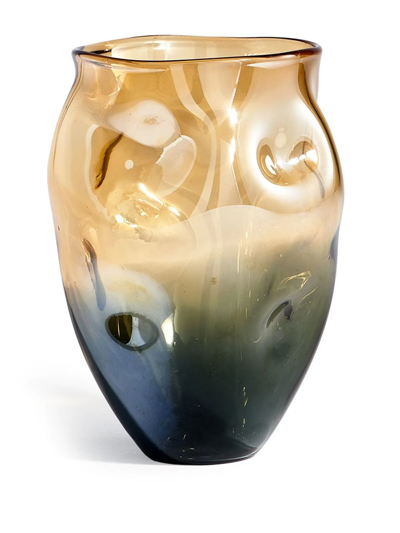 Shop Polspotten Collision Glass Vase (30cm) In Nude