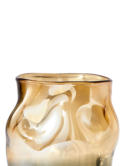 Shop Polspotten Collision Glass Vase (30cm) In Nude