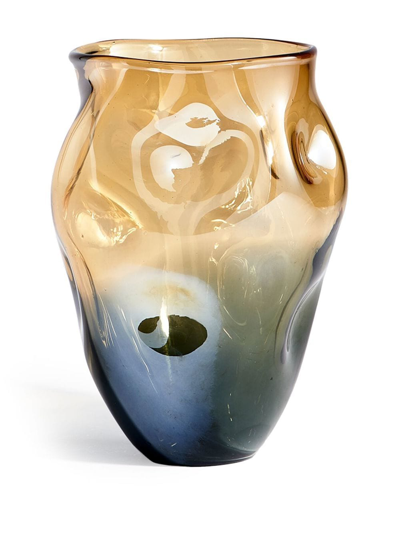 Shop Polspotten Collision Glass Vase (30cm) In Nude