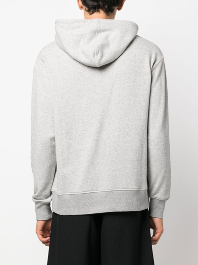 Shop Viktor & Rolf Sketch Motif Print Hoodie In Grey