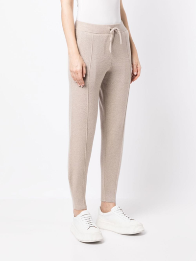 Pringle Of Scotland Cashmere Track Pants In Nude