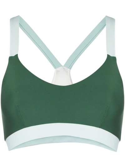 The Upside Larry Crossover-back Sports Bra In Grün