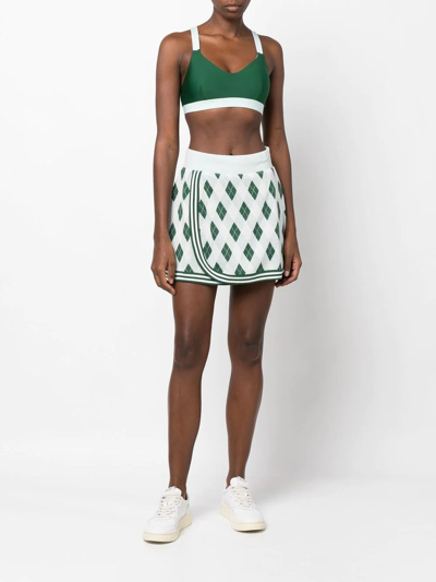 The Upside Larry Crossover-back Sports Bra In Grün