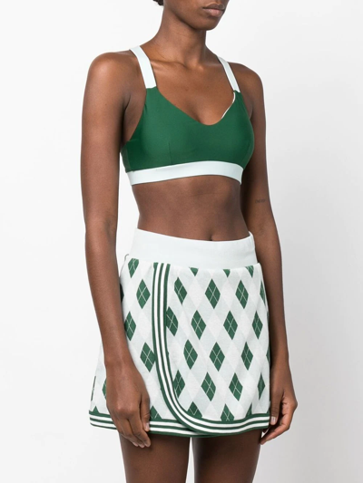 The Upside Larry Crossover-back Sports Bra In Grün