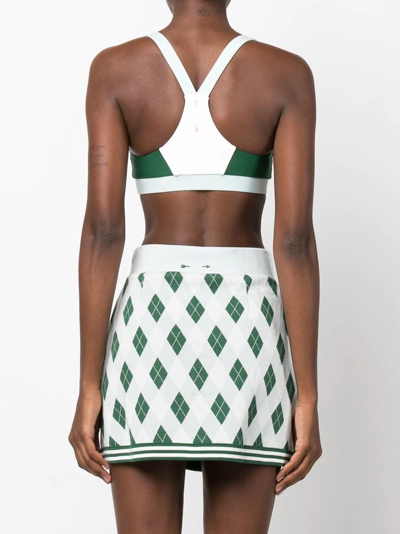 The Upside Larry Crossover-back Sports Bra In Grün