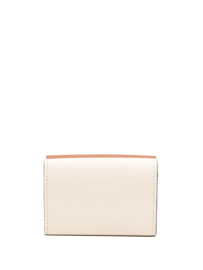Marni Colour-block Tri-fold Wallet In Pink