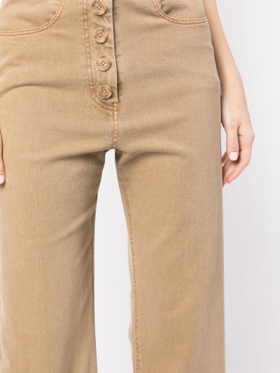 Shop Rejina Pyo Emily Belted-waist Jeans In Grün