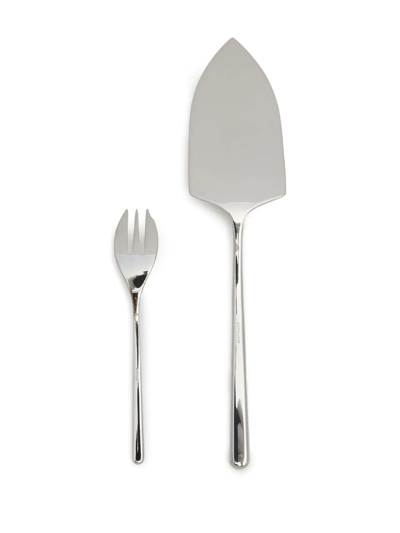 Sambonet Linear Cake Set (6-person Setting) In Silber