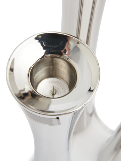Sambonet Bamboo Three-lights Candelabra In Silber