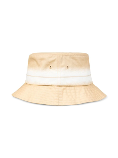 Shop Supreme X Stone Island Stripe-detail Crusher Hat In Neutrals