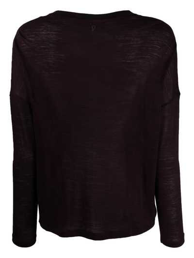 Shop Dondup V-neck Pullover Sweater In Violett