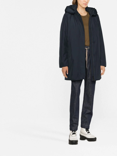 Shop Woolrich Marshall Padded Parka In Blue