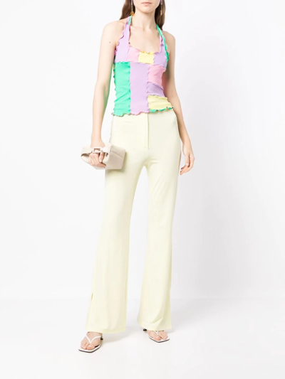 Sherris Colour-block Halterneck Top In Mehrfarbig
