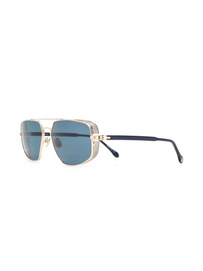 Matsuda Square-frame Tinted Sunglasses In Blau