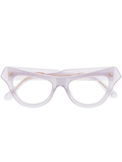 Shop Marni Eyewear Wayfarer-frame Glasses In Violett