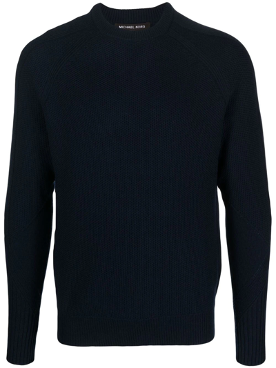 Shop Michael Kors Crew-neck Pullover Jumper In Blau