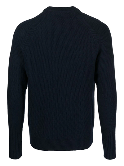Shop Michael Kors Crew-neck Pullover Jumper In Blau