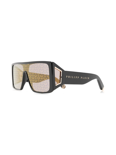 Shop Philipp Plein Eyewear Square-frame Tinted Sunglasses In Schwarz