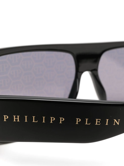 Shop Philipp Plein Eyewear Square-frame Tinted Sunglasses In Schwarz