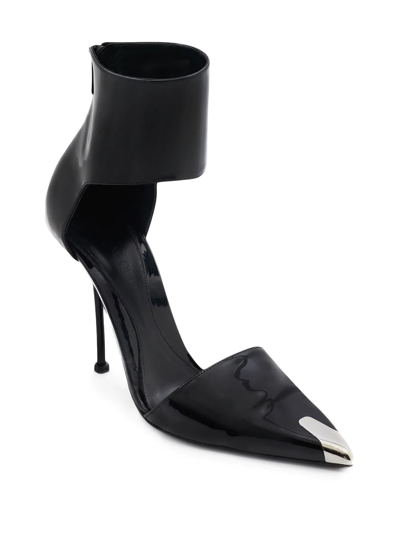 Alexander Mcqueen Punk Patent Pump In Schwarz